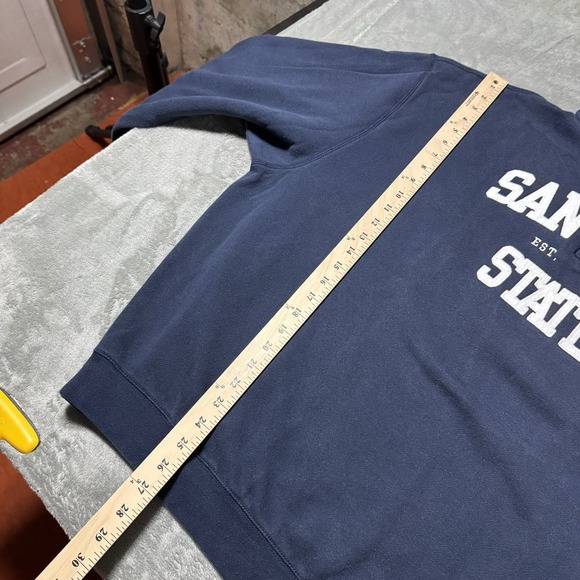 VTG Y2K San Jose State Quarter Zip 1/4 Pullover Jansport Mens Size XXL College - Picture 8 of 8